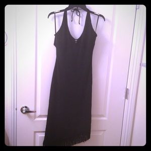 BEBE SEXY LOW CUT BACK OUT PARTY EVENING DRESS